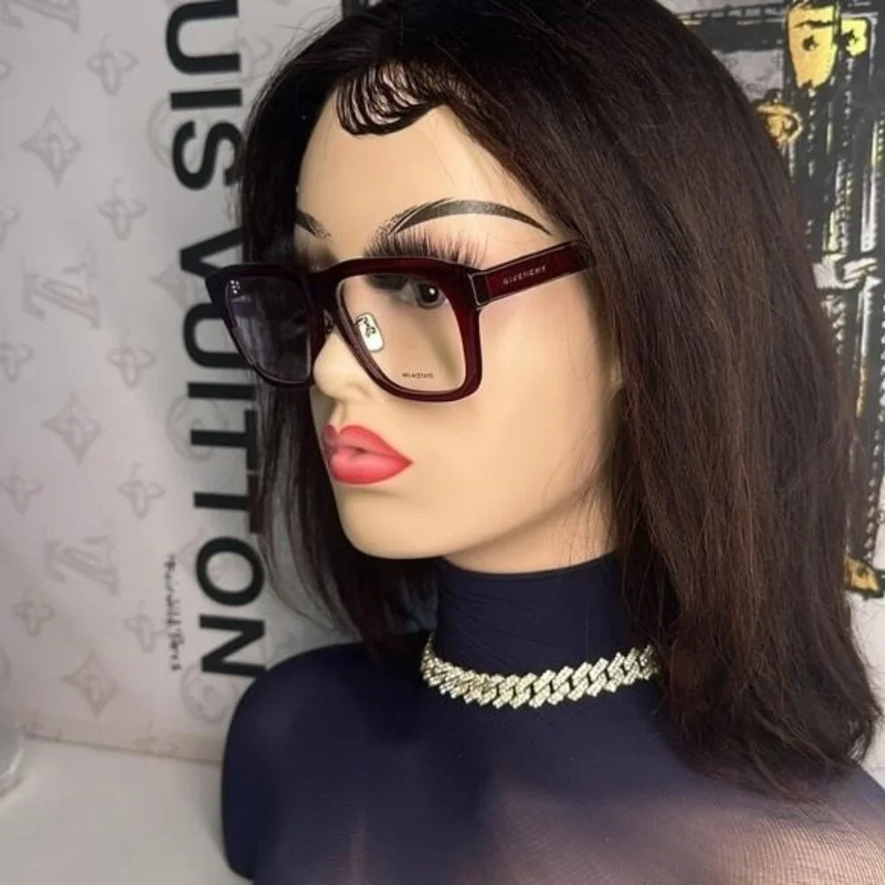 New- Givenchy GV50053F Shiny Bordeaux Designer Glasses for unisex- Bold Style,